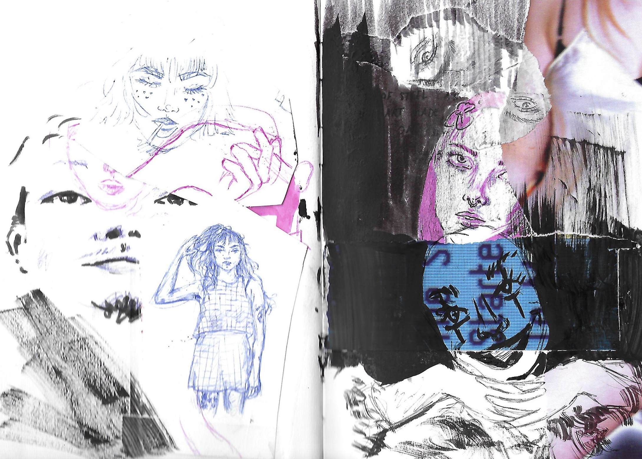 Mixed media sketchbook pages / Visual Diary (1/5)