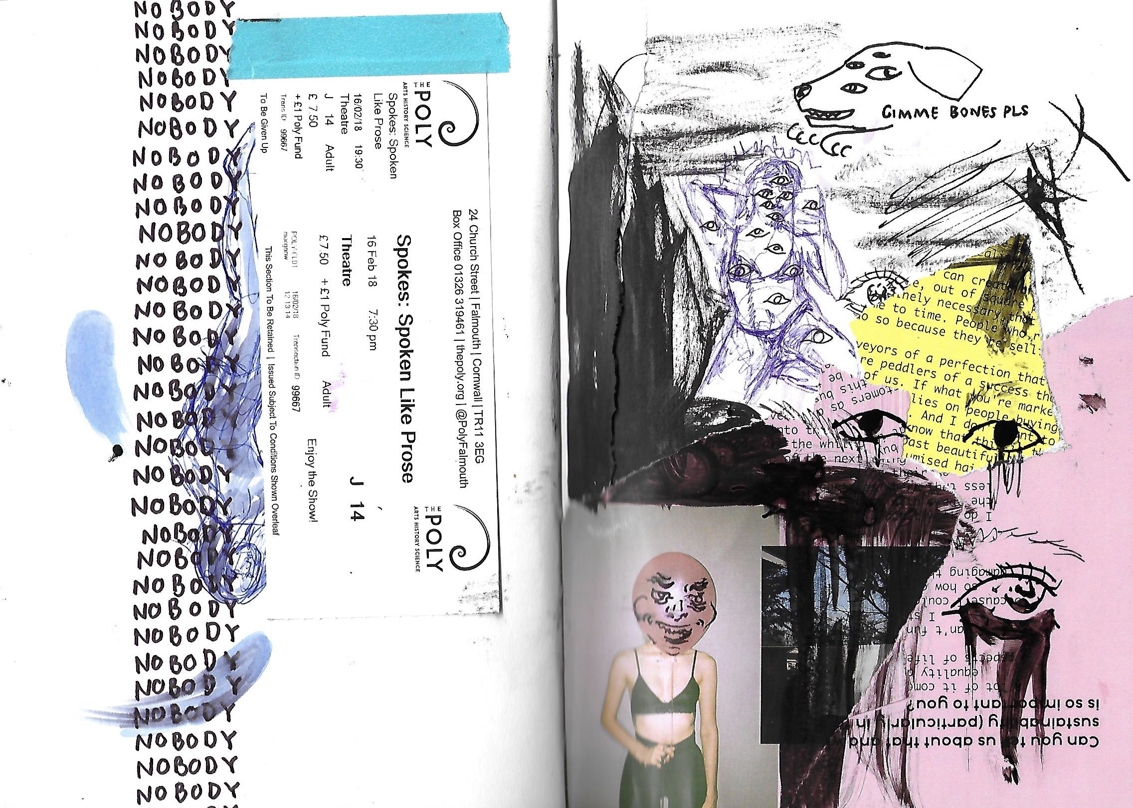 Mixed media sketchbook pages / Visual Diary (2/5)