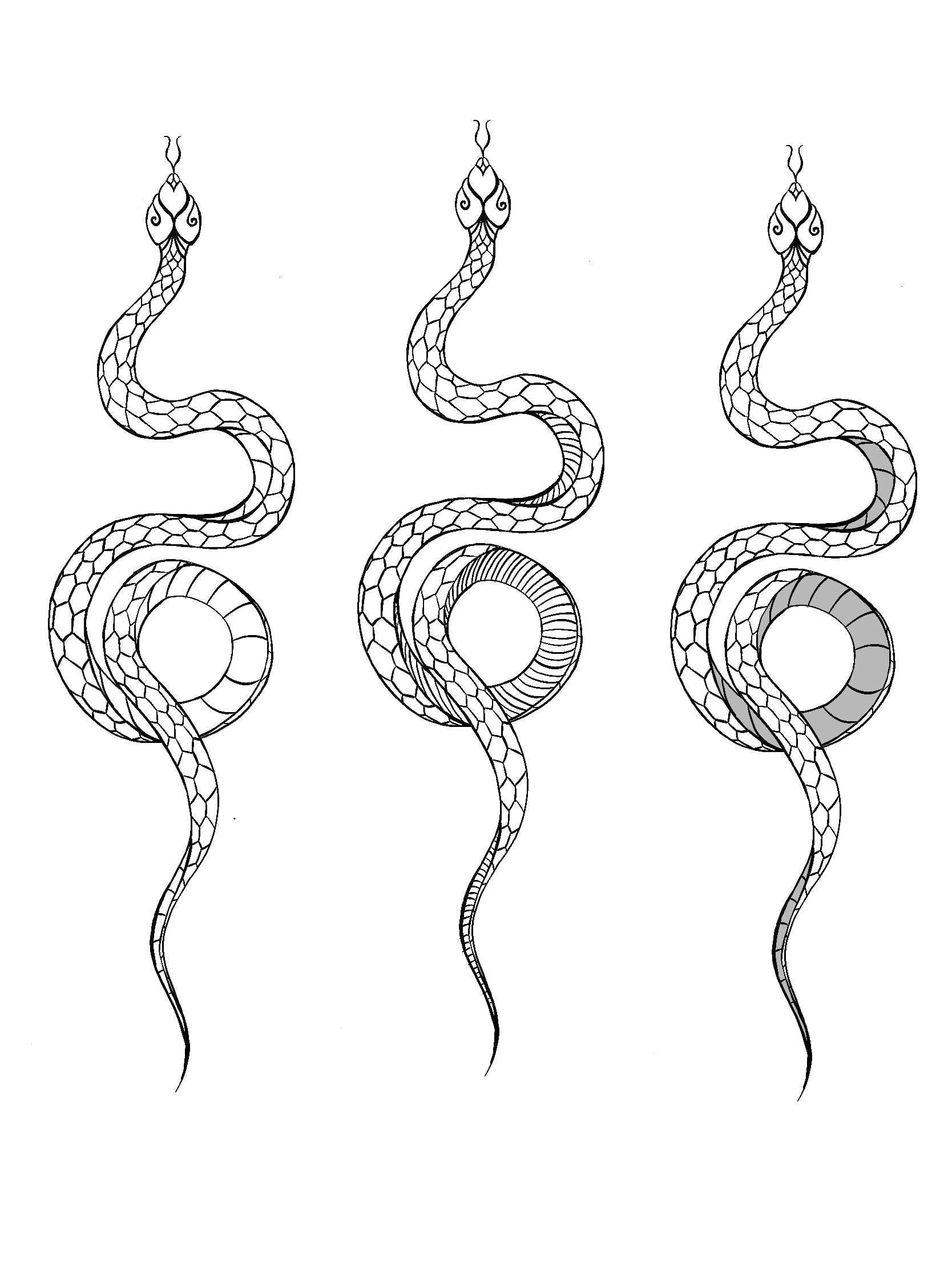 Snake Tattoo Designs (commissioned)