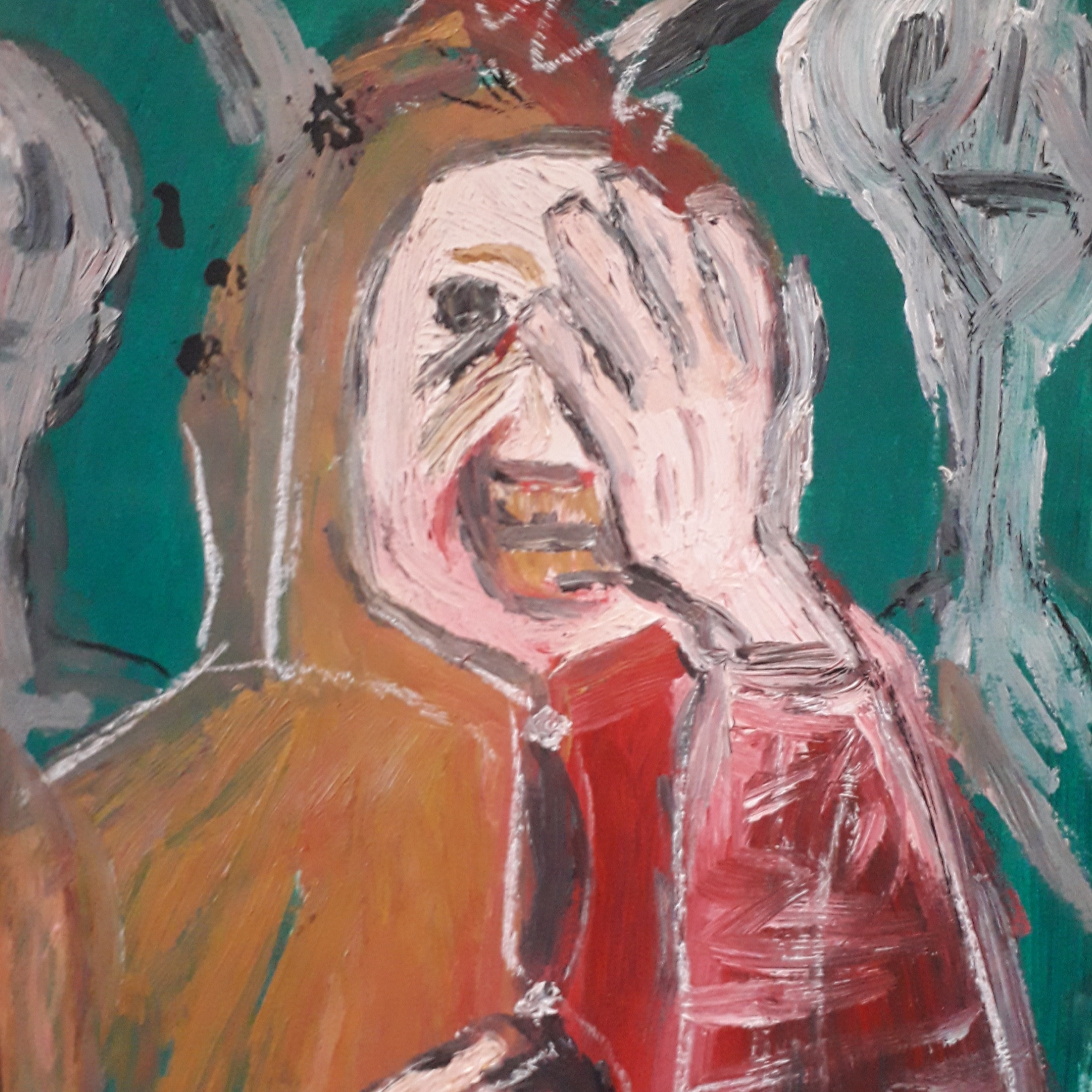 Laughing Fool Study - Oil on paper - 11×8 - £10.00