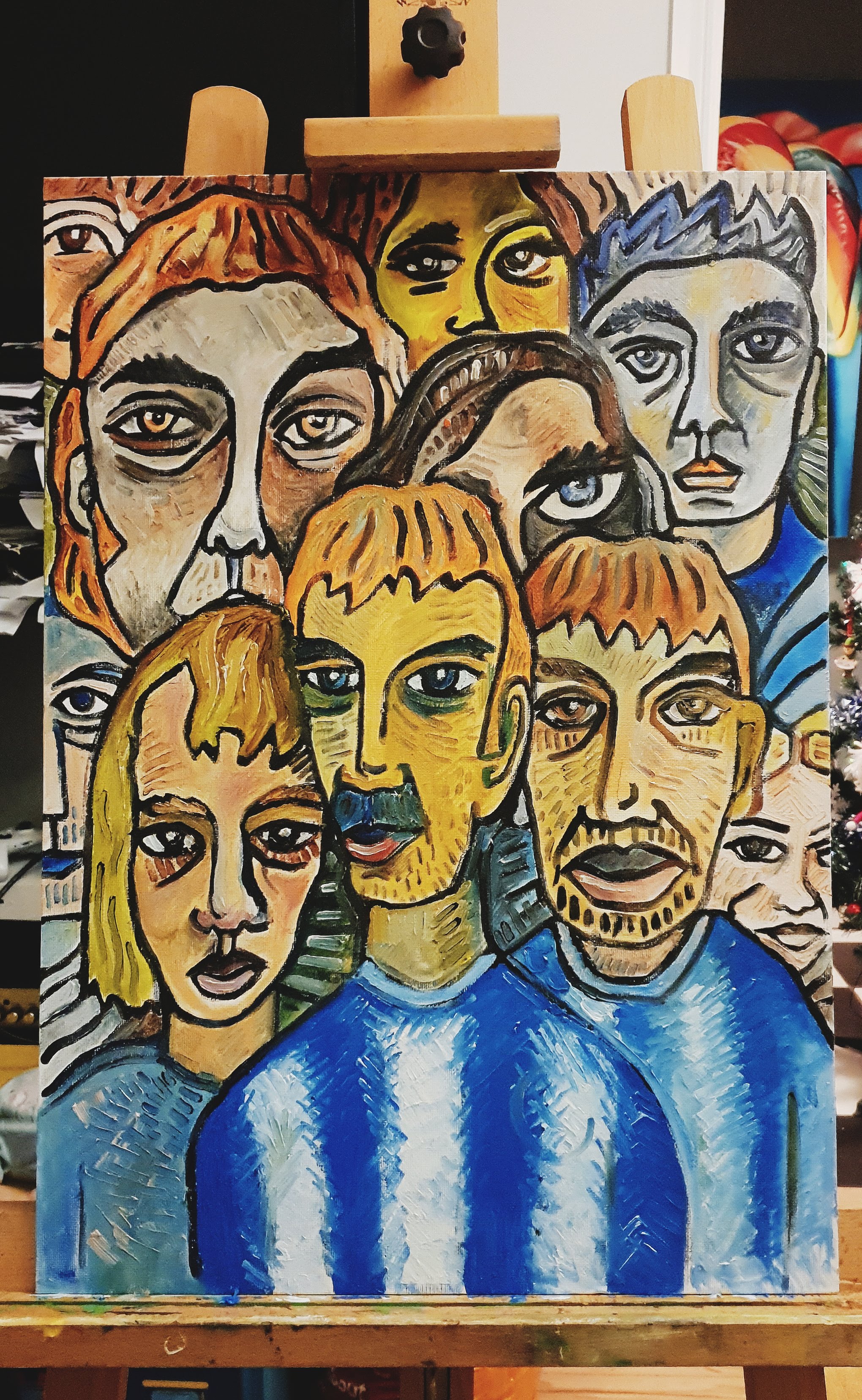 Weird Crowd #2, Oil on Canvas 2019