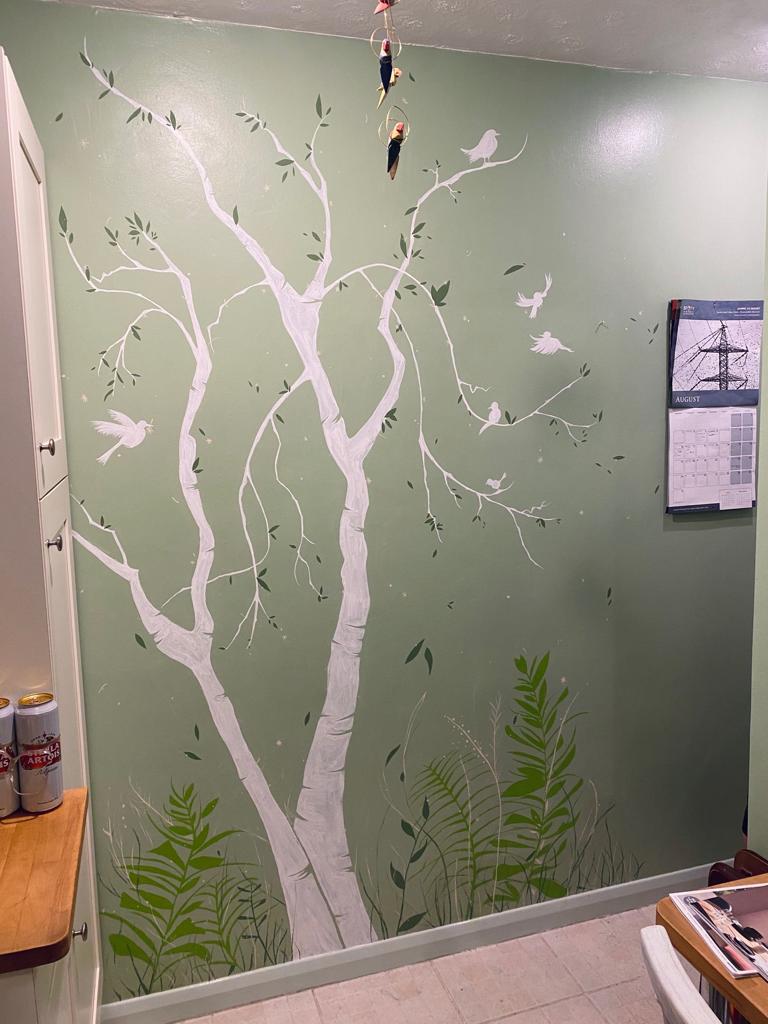 commissioned wall mural