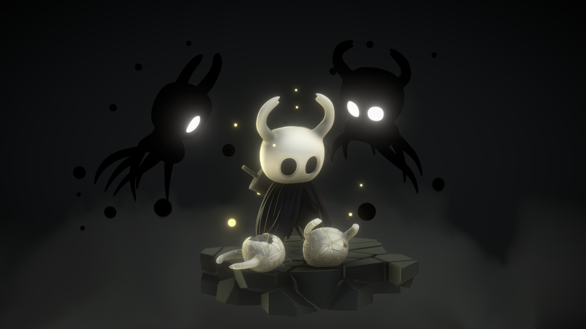 This model can be viewed in 3d on my sketchfab account  https://sketchfab.com/3d-models/echos-of-a-previous-life-hollow-knight-dc66e934614d468596625a93689192da