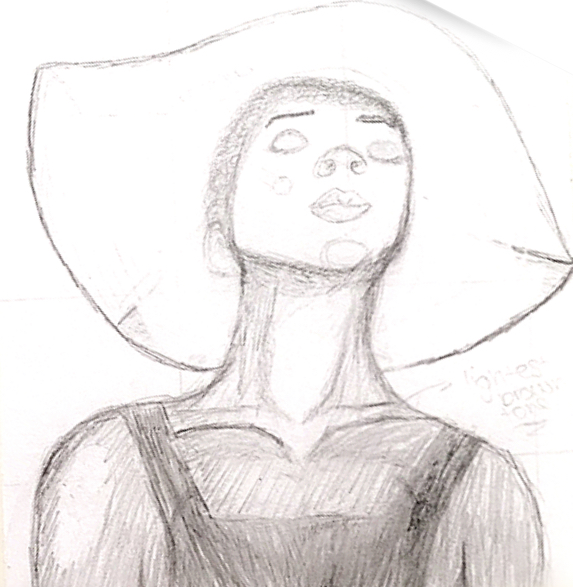 The girl in the yellow hat ( a working progress)