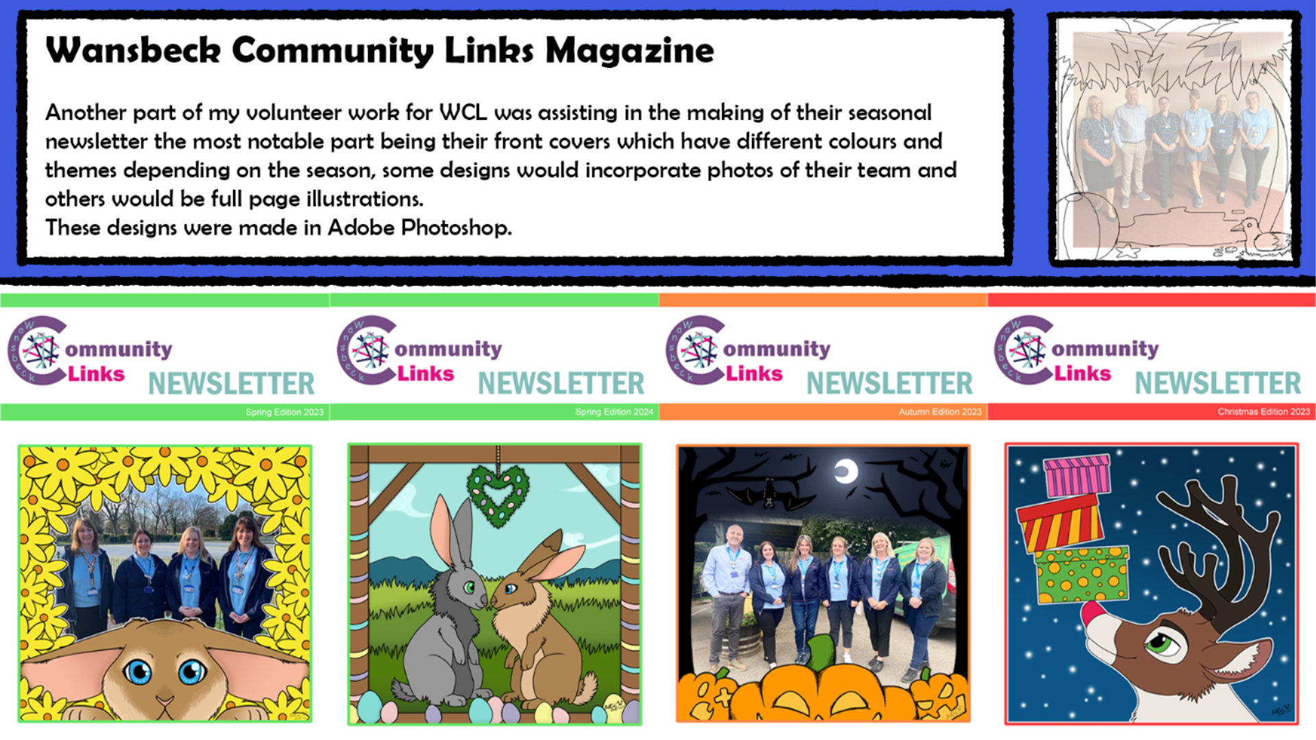 Portfolio page 4 - Wansbeck Community Links newsletter