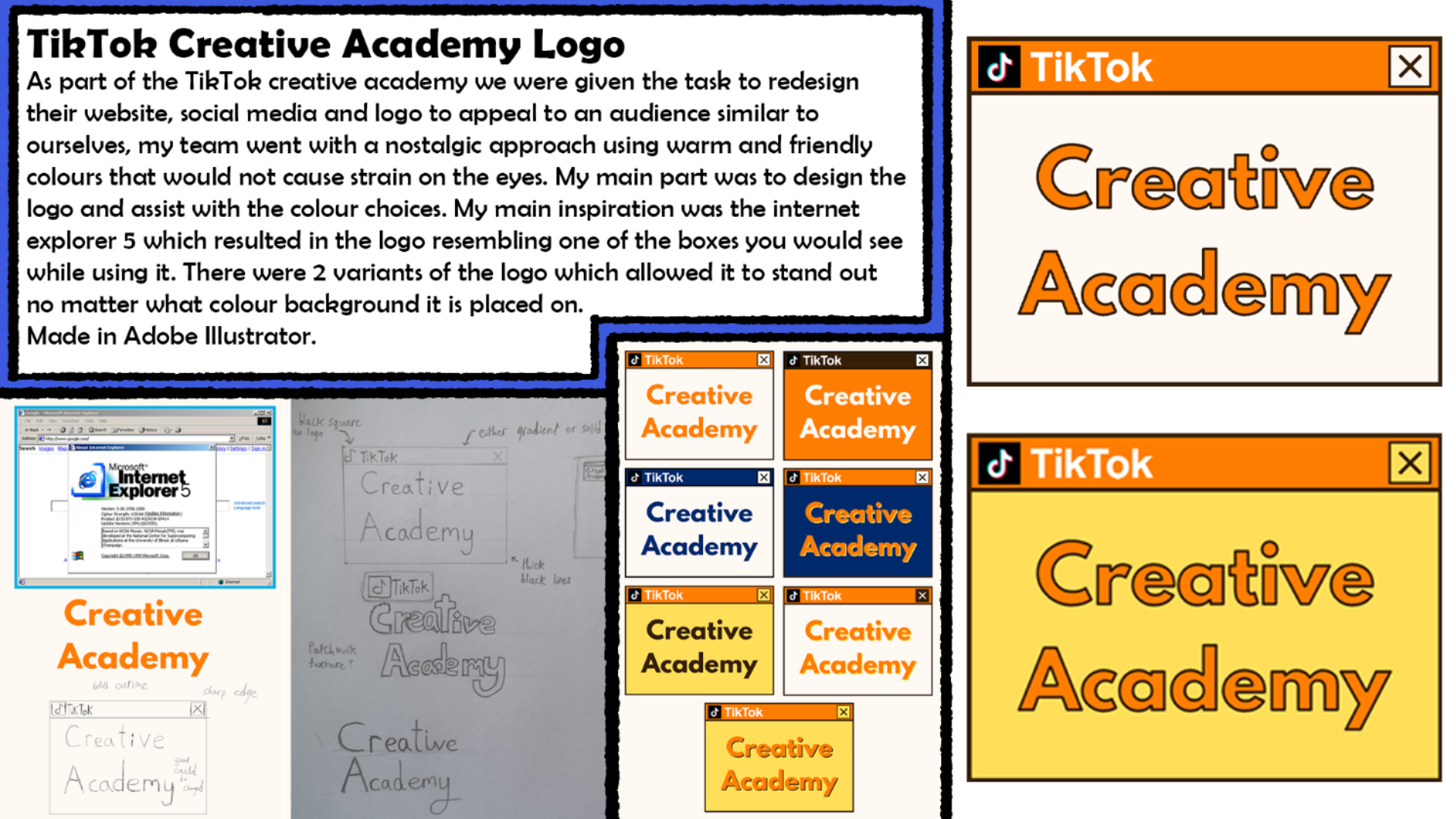 Portfolio page 9 - TikTok Creative Academy logo