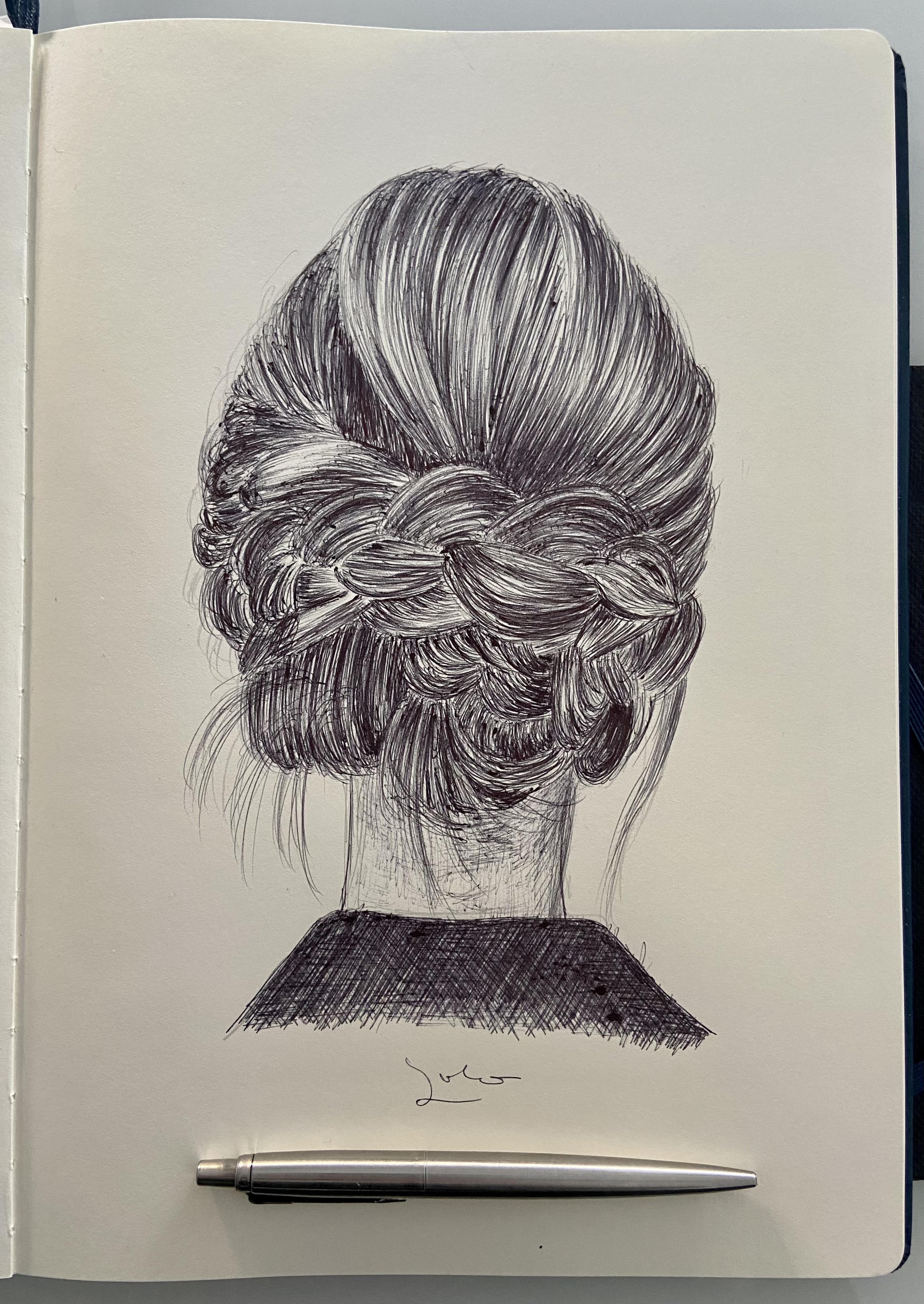 Ballpen Hair Style 💇🏻‍♀️