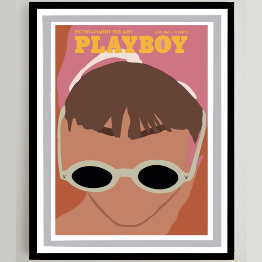 Playboy magazine cover print