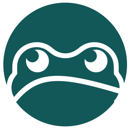 Grumpy Frog short logo