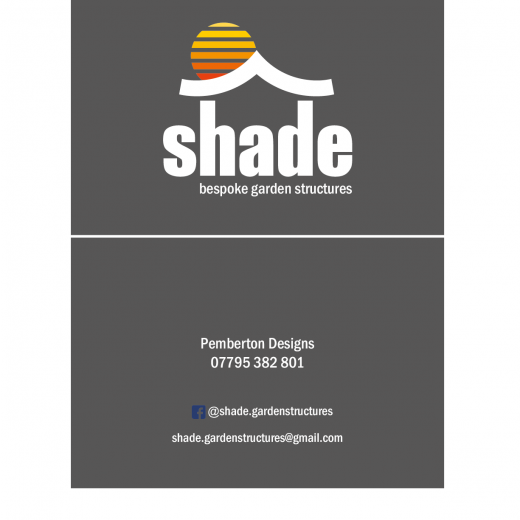Shade business card (front & back)
