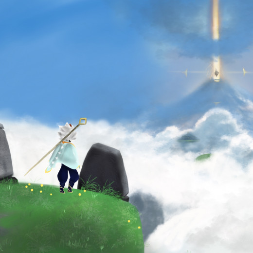 Painting of Sky: Children of the Light Game