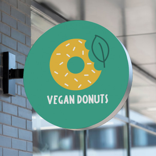 LOGO VEGAN DONUTS