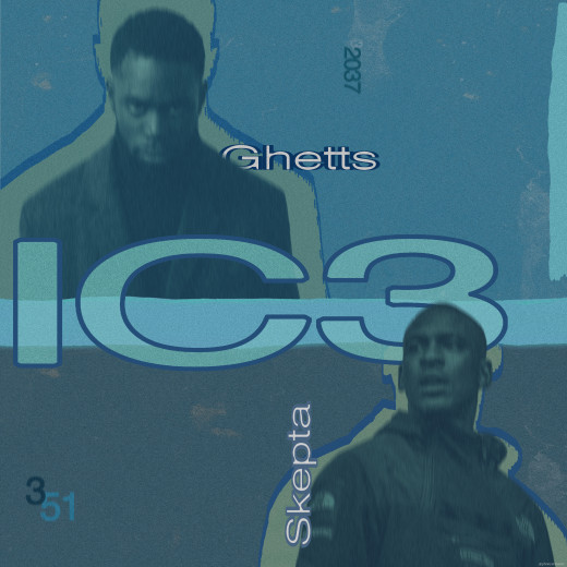 A concept cover for Ghetts' & Skepta's single "IC3"