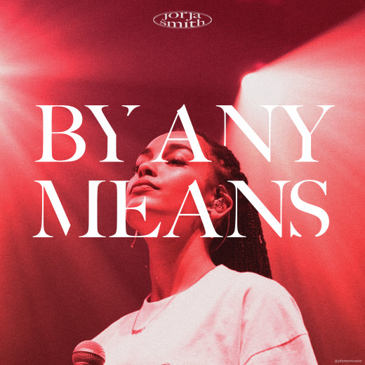 A concept cover for Jorja Smith's single "By Any Means"